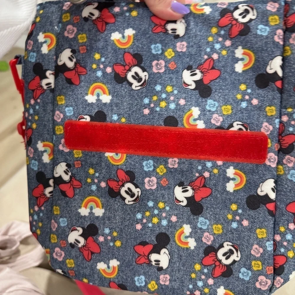 Disney Parks lunch box Minnie Mouse insulated school work adjustable strap patch